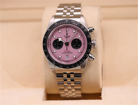 tudor chronograph history|tudor chronograph pink dial.